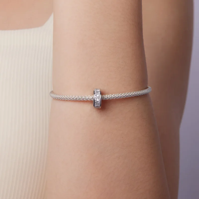 (zdjęcie do) Pandora Style 925 Srebro Próby 925 Kulka Przekładkowa z Cyrkoniami i Platerowana - Wyświetl 7