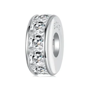 Pandora Style 925 Srebro Próby 925 Kulka Przekładkowa z Cyrkoniami i Platerowana Platyną - BSC1151 (zdjęcie do) Pandora Style 925 Srebro Próby 925 Kulka Przekładkowa z Cyrkoniami i Platerowana Platyną - BSC1151