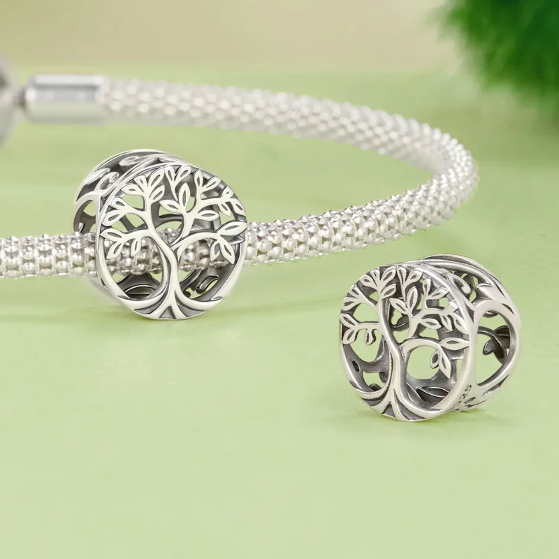 (zdjęcie do) Pandora Style 925 Srebro Próby 925 Utleniony Charm Drzewo Życia - BSC1158 - Wyświetl 4