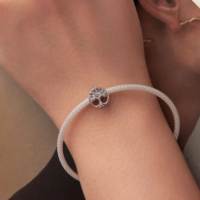 (zdjęcie do) Pandora Style 925 Srebro Próby 925 Utleniony Charm Drzewo Życia - BSC1158 - Wyświetl 6