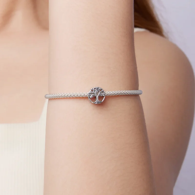(zdjęcie do) Pandora Style 925 Srebro Próby 925 Utleniony Charm Drzewo Życia - BSC1158 - Wyświetl 7