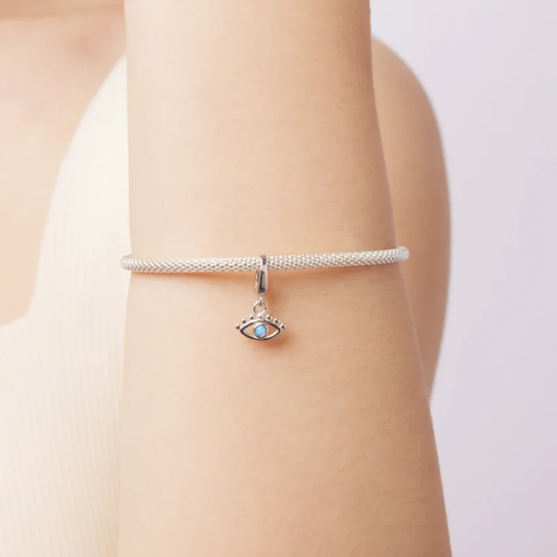 (zdjęcie do) Pandora Style 925 Srebro Próby Srebrnej Platerowane Platyną Wisior z Okiem Przec - Wyświetl 6