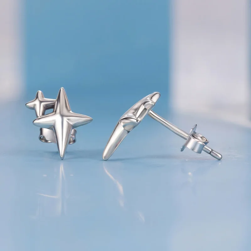 (zdjęcie do) Pandora Style 925 Srebrne Kolczyki Słonecznikowe z Oksydowanym Wykończeniem - BS - Wyświetl 4