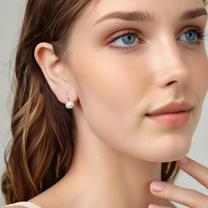 (zdjęcie do) Pandora Style 925 Srebro Próby 925 z Platerowaną Platyną Kolczyki z Wisiorami ze - Wyświetl 7