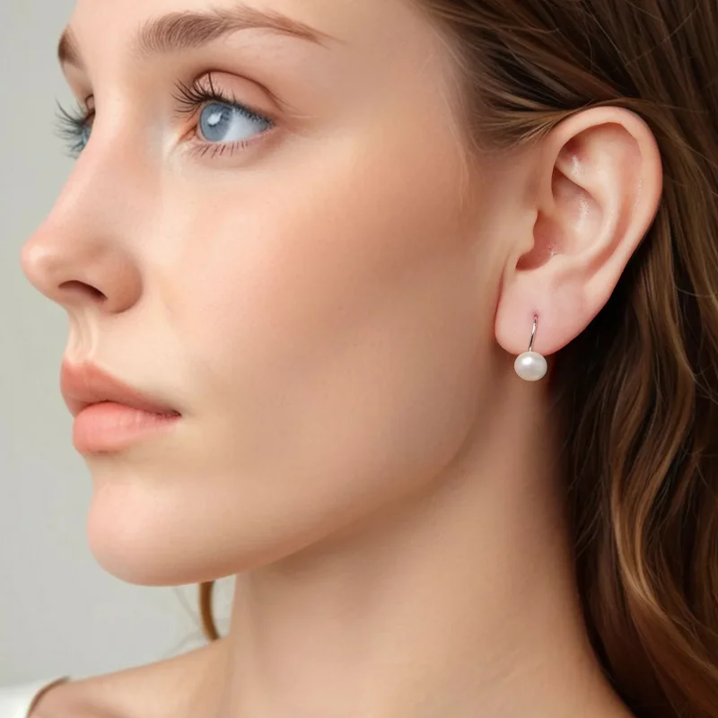 (zdjęcie do) Pandora Style 925 Srebro Próby 925 z Platerowaną Platyną Kolczyki z Wisiorami ze - Wyświetl 8