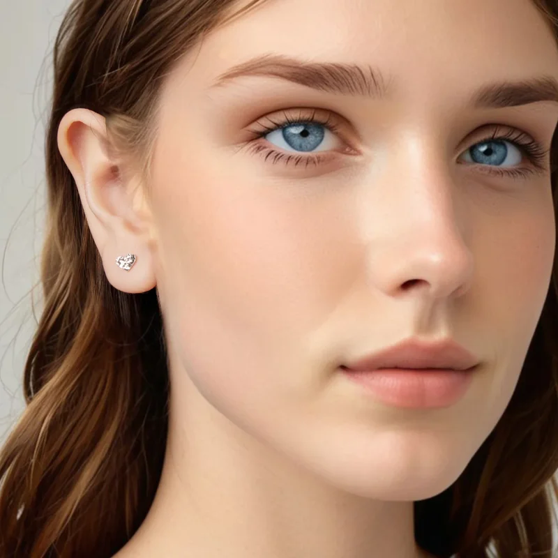 (zdjęcie do) Pandora Style 925 Srebro Próby 925 Platerowane Platyną Kolczyki Półśrubkowe w Ks - Wyświetl 8