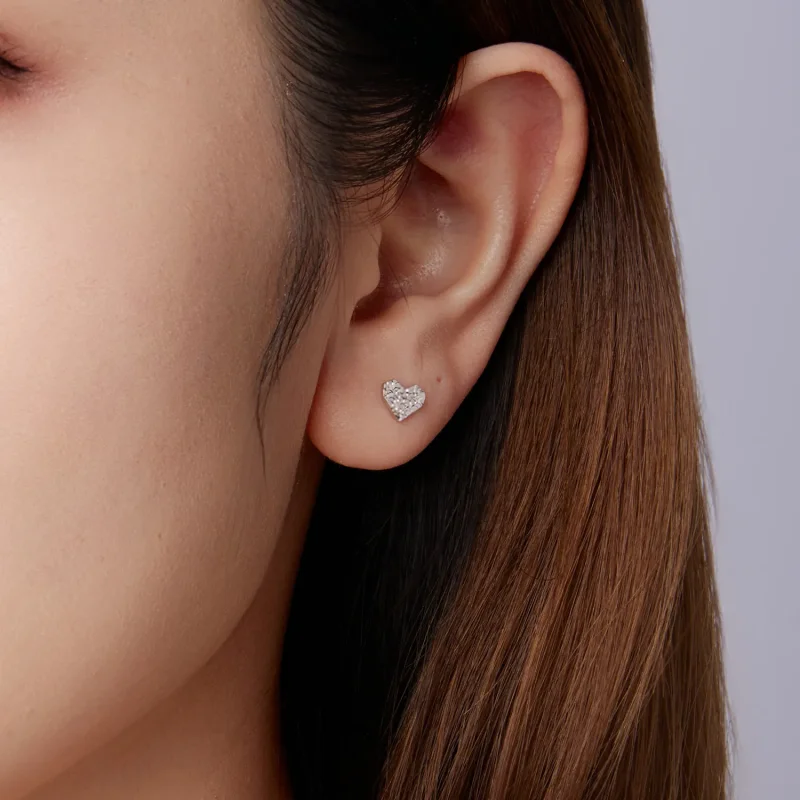 (zdjęcie do) Pandora Style 925 Srebro Próby 925 Platerowane Platyną Kolczyki Półśrubkowe w Ks - Wyświetl 9