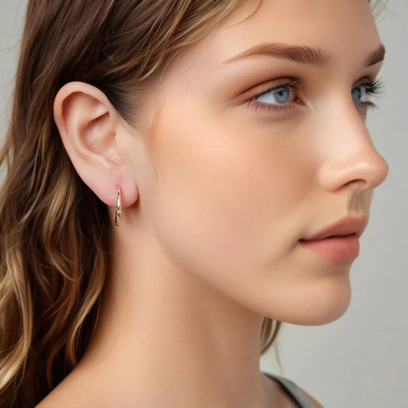 (zdjęcie do) Pandora Style S925 Srebro Starry Cyrkonie Kuliste Kolczyki z Pozłoceniem - BSE95 - Wyświetl 7