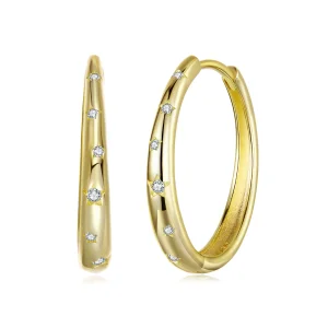 (zdjęcie do) Pandora Style S925 Srebro Starry Cyrkonie Kuliste Kolczyki z Pozłoceniem - BSE956-B