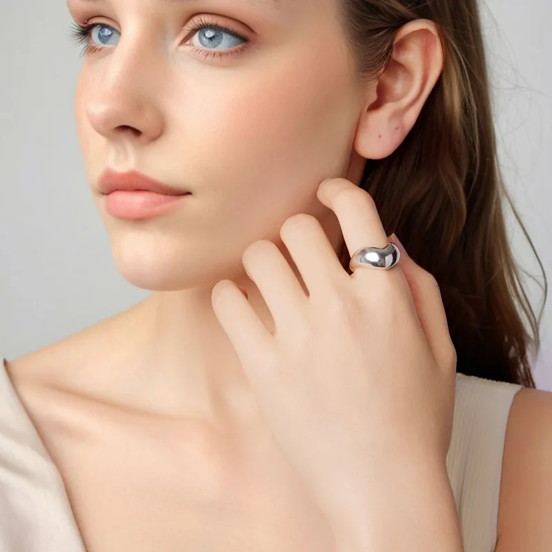 (zdjęcie do) Pandora Style 925 Srebrna Pierścionek Serce Otwarty dla Kobiet - Utleniona Biżut - Wyświetl 8
