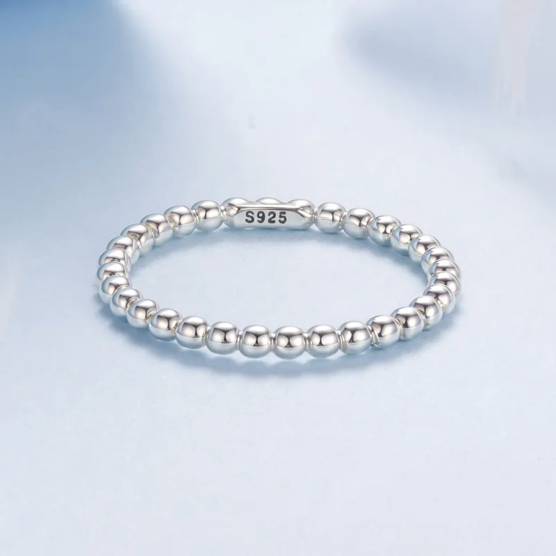 (zdjęcie do) Pandora Style 925 Srebrna Pierścionek Koralikowy - Oksydowany - BSR689 - Wyświetl 6