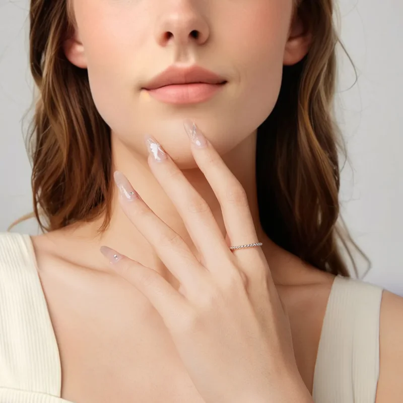 (zdjęcie do) Pandora Style 925 Srebrna Pierścionek Koralikowy - Oksydowany - BSR689 - Wyświetl 9