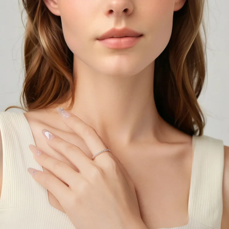 (zdjęcie do) Pandora Style 925 Srebrna Pierścionek Koralikowy - Oksydowany - BSR689 - Wyświetl 10