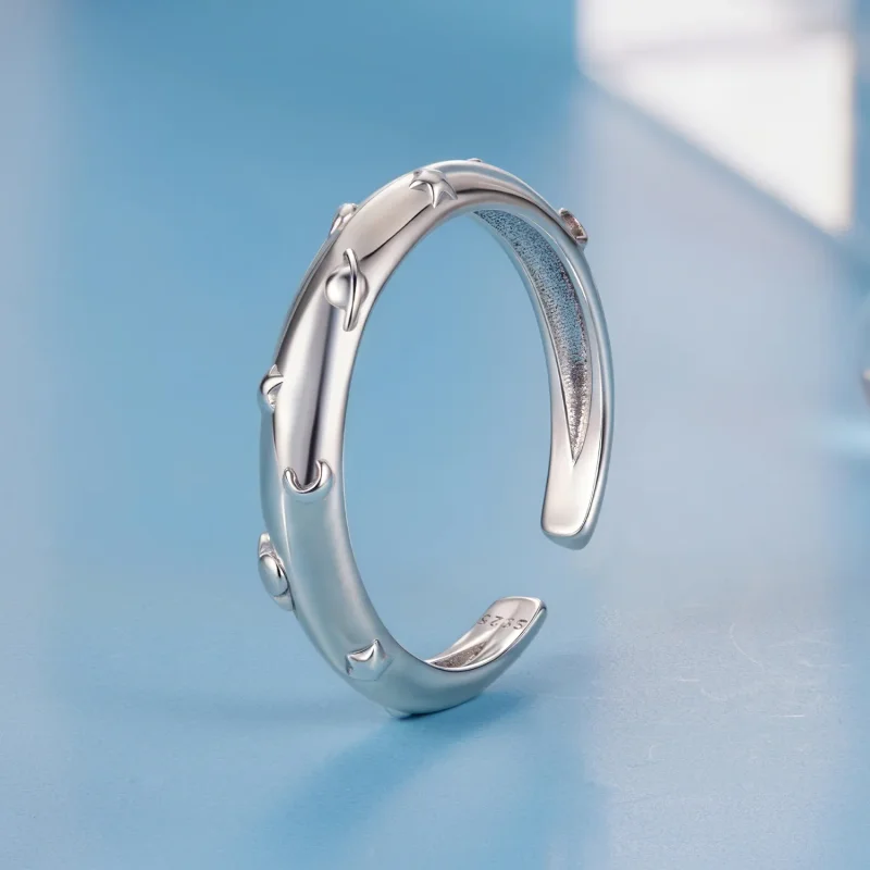 (zdjęcie do) Pandora Style 925 Srebrna pierścionek otwarty z motywem planet - Oksydowany - BS - Wyświetl 2