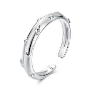 (zdjęcie do) Pandora Style 925 Srebrna pierścionek otwarty z motywem planet - Oksydowany - BSR692-E