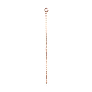 (zdjęcie do) Pandora Style-Inspired Różowo Złocony Łańcuszek Przedłużający ze Srebra Próby 925 - SCA015-10C