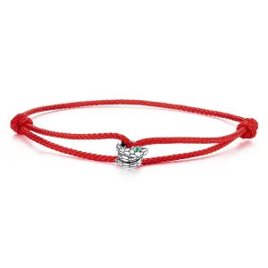 (zdjęcie do) Pandora Style Snake Bracelet 925 Srebro Cyrkonia Utleniana Bawełniana Linka - SCB298