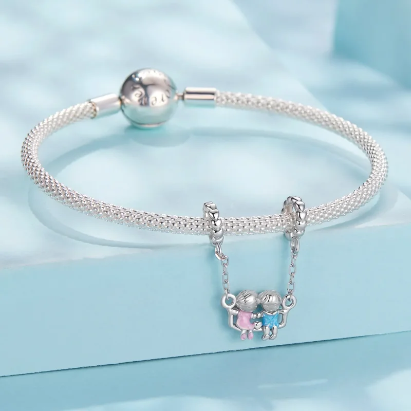 (zdjęcie do) Pandora Style 925 Srebro Próby 925 Pozłacane Rodzime Srebro Wisiorek Dziecięcych - Wyświetl 4
