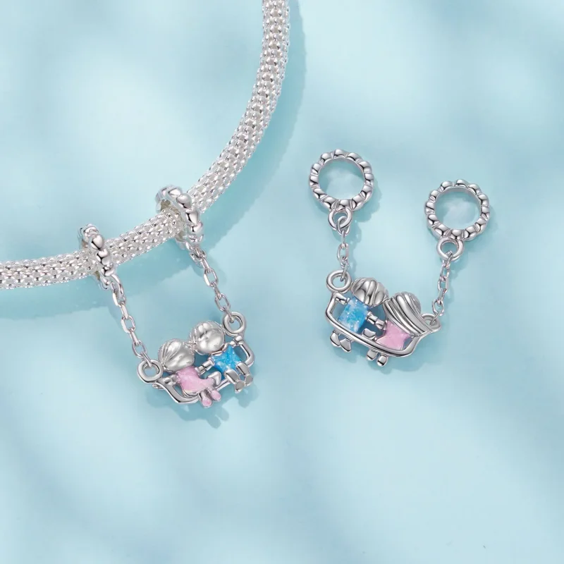 (zdjęcie do) Pandora Style 925 Srebro Próby 925 Pozłacane Rodzime Srebro Wisiorek Dziecięcych - Wyświetl 5