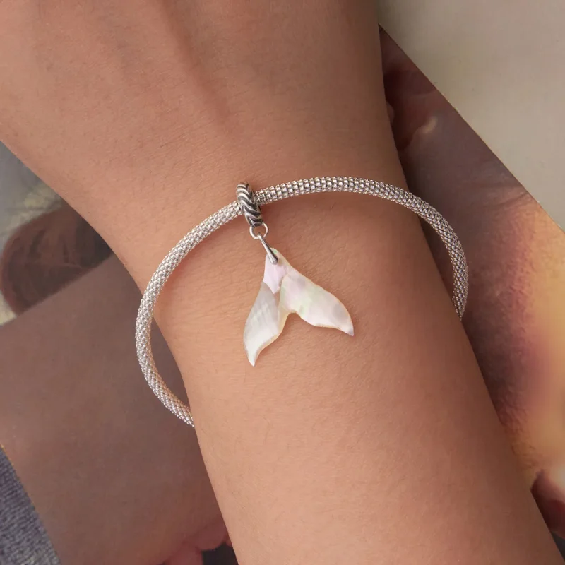 (zdjęcie do) Pandora Style 925 Srebro Próby 925 Utleniony Wisiorek z Ogonem Syreny - Morska C - Wyświetl 5