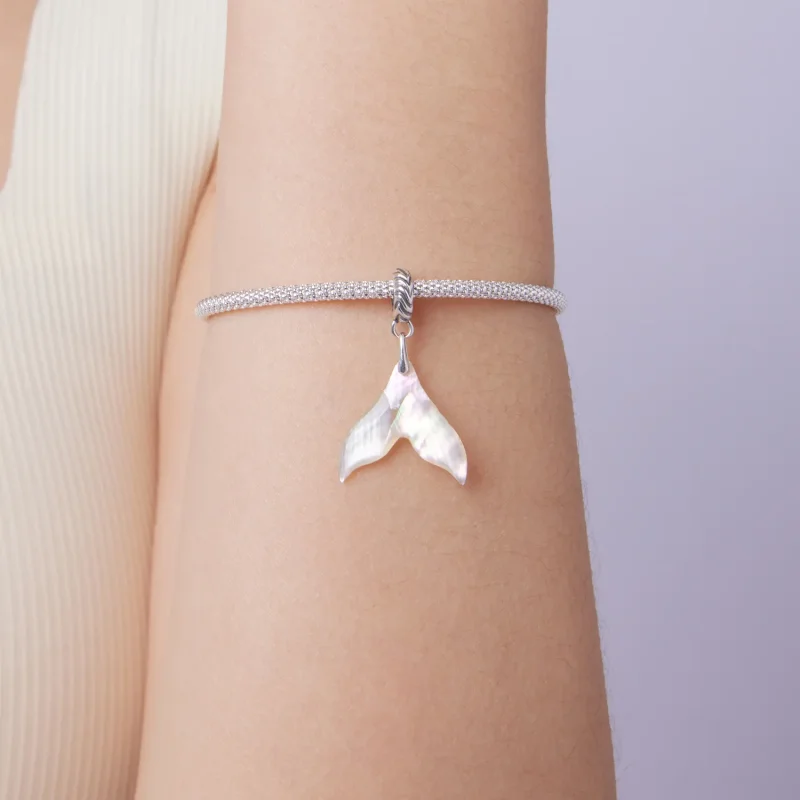(zdjęcie do) Pandora Style 925 Srebro Próby 925 Utleniony Wisiorek z Ogonem Syreny - Morska C - Wyświetl 6