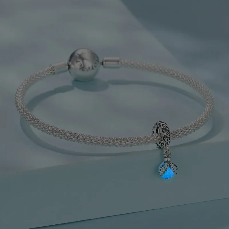 (zdjęcie do) Pandora Style 925 Srebro Próby Glow-in-the-Dark Pendant z Cyrkoniami i Nightston - Wyświetl 5