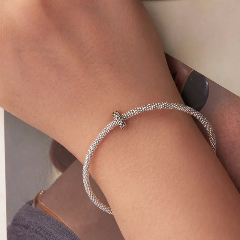 (zdjęcie do) Pandora Style 925 Srebro Próby 925 Oksydowany Wzór Winorośli Koralik Silikonowy - Wyświetl 6