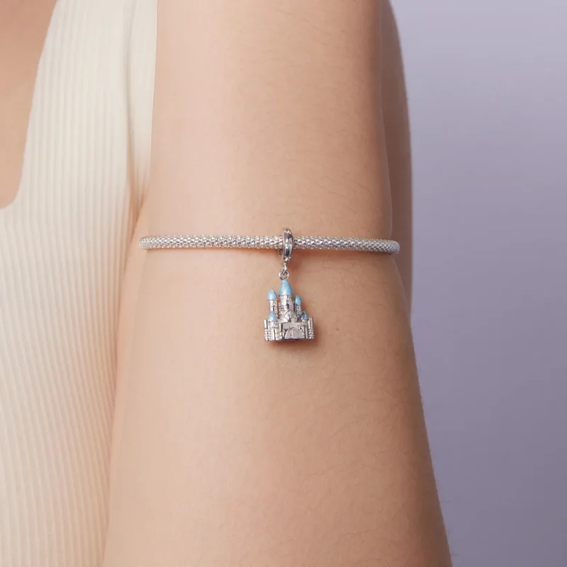 (zdjęcie do) Pandora Style 925 Srebro Próby 925 Platerowane Platyną Wisior z Zamkiem i Emalią - Wyświetl 6