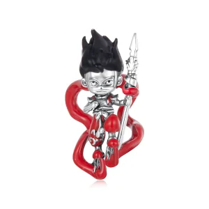 (zdjęcie do) Pandora Style 925 Srebro Próby 925 Utleniony Koralik Nezha z Emalią - SCC3116