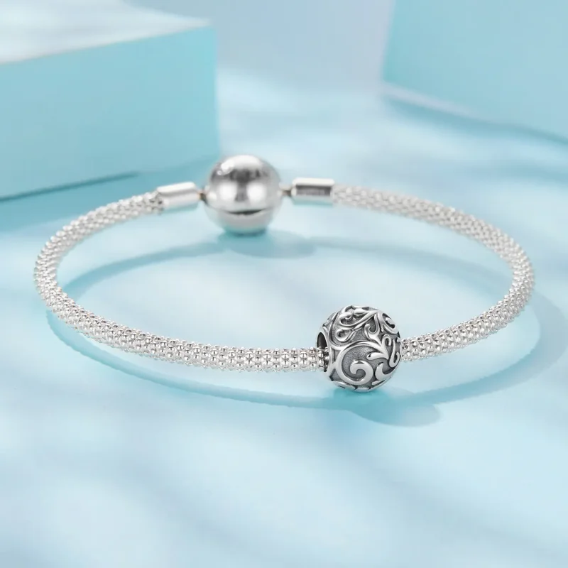 (zdjęcie do) Pandora Style 925 Srebro Próba Utleniony Wzór Winorośli Koralik - SCC3117 - Wyświetl 5