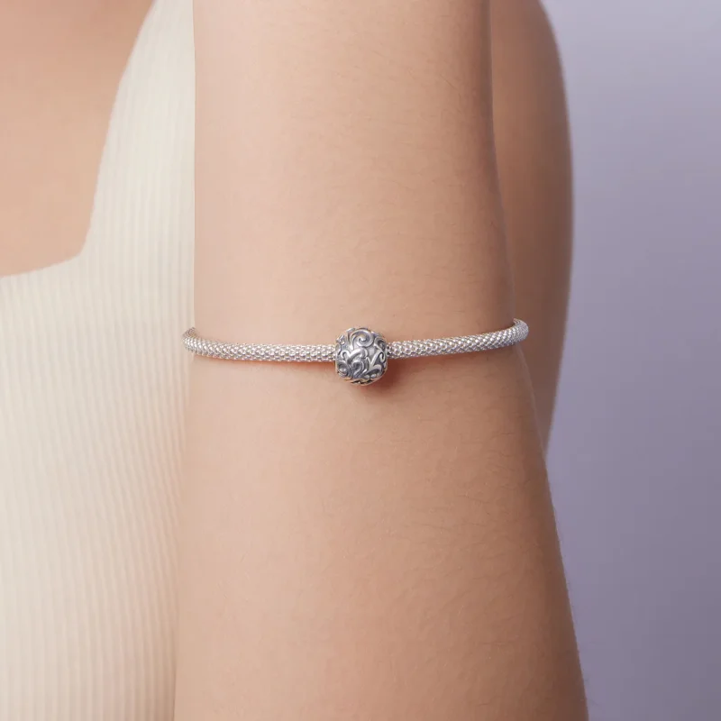 (zdjęcie do) Pandora Style 925 Srebro Próba Utleniony Wzór Winorośli Koralik - SCC3117 - Wyświetl 7