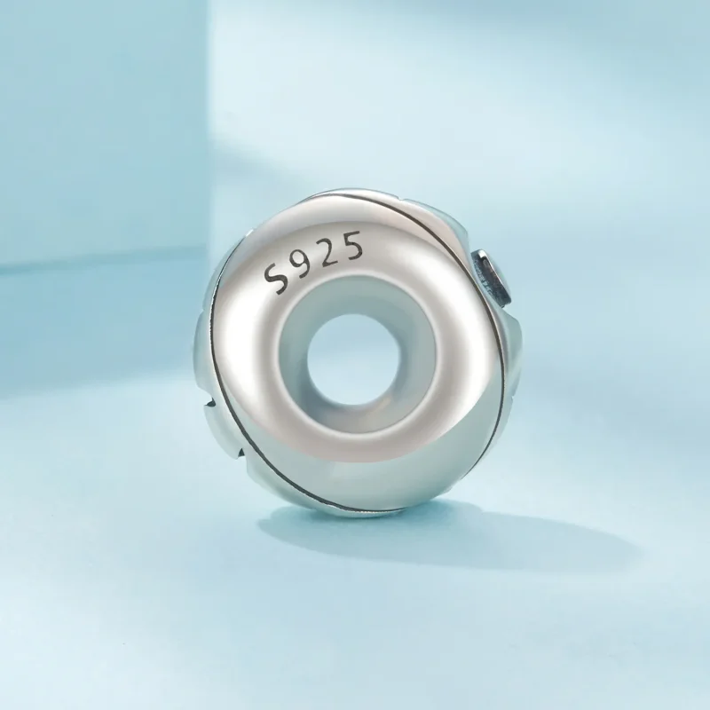 (zdjęcie do) Pandora Style 925 Srebro Starlingowe Utleniona Gwiazda i Księżyc Silikonowy Kora - Wyświetl 3