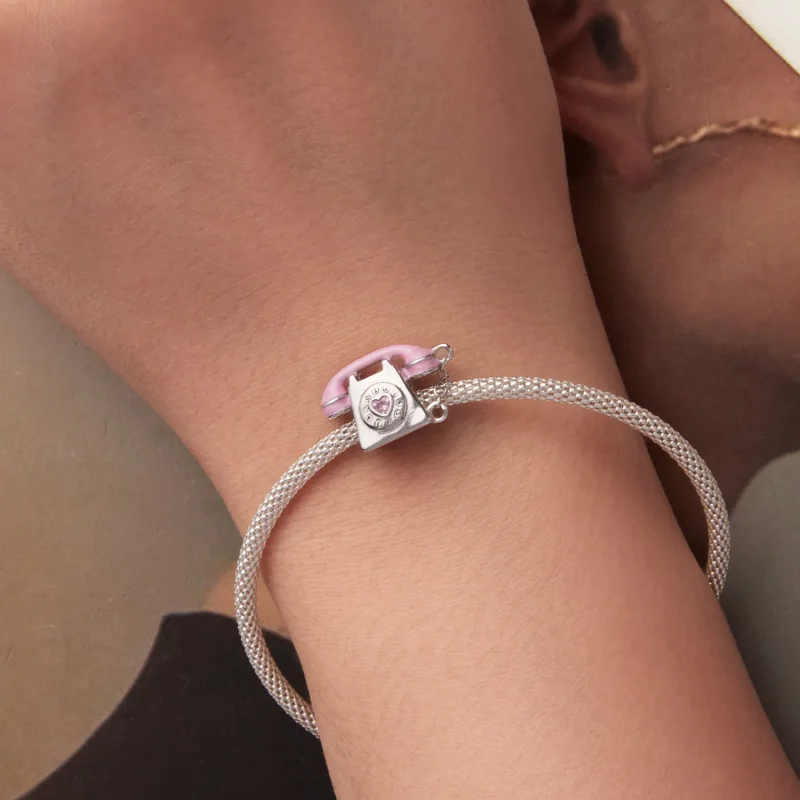 (zdjęcie do) Pandora Style 925 Srebro Próby 925 Platynowane Koralik z Cyrkoniami i Emalią w S - Wyświetl 6