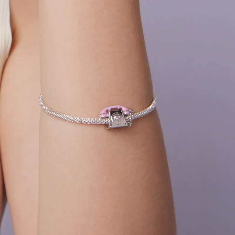 (zdjęcie do) Pandora Style 925 Srebro Próby 925 Platynowane Koralik z Cyrkoniami i Emalią w S - Wyświetl 7