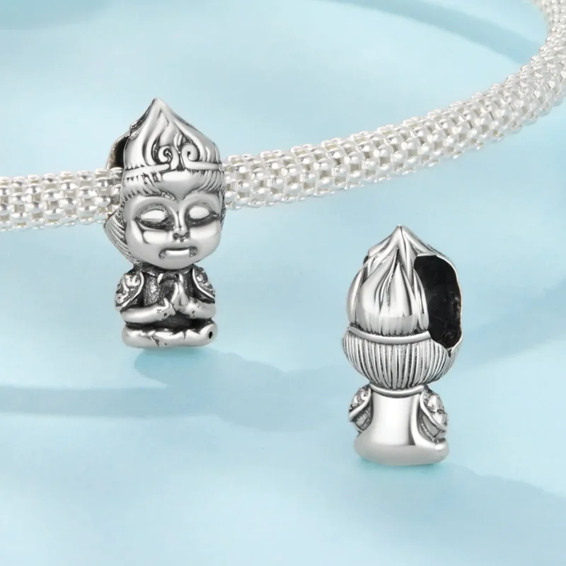 (zdjęcie do) Pandora Style 925 Srebro Próby 925 Utleniony Koralik Sun Wukong - SCC3122 - Wyświetl 4
