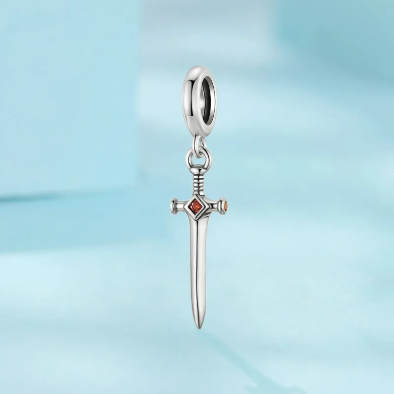 (zdjęcie do) Pandora Style 925 Srebro Próba Utleniony Wisiorek Miecz z Cyrkoniami - SCC3124 - Wyświetl 2