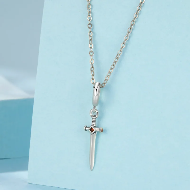 (zdjęcie do) Pandora Style 925 Srebro Próba Utleniony Wisiorek Miecz z Cyrkoniami - SCC3124 - Wyświetl 3