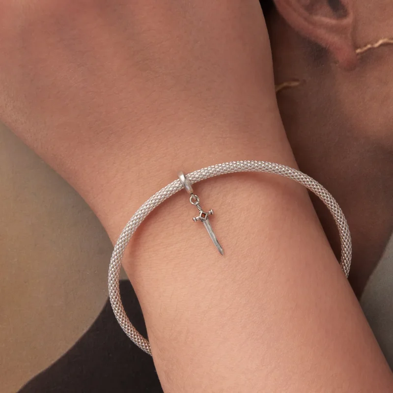 (zdjęcie do) Pandora Style 925 Srebro Próba Utleniony Wisiorek Miecz z Cyrkoniami - SCC3124 - Wyświetl 6