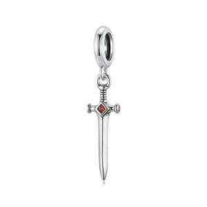 Pandora Style 925 Srebro Próba Utleniony Wisiorek Miecz z Cyrkoniami - SCC3124 (zdjęcie do) Pandora Style 925 Srebro Próba Utleniony Wisiorek Miecz z Cyrkoniami - SCC3124