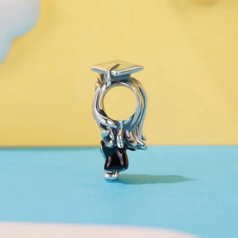 (zdjęcie do) Pandora Style 925 Srebrna Charm z Wizerunkiem Absolwentki - SCC3125 - Wyświetl 3
