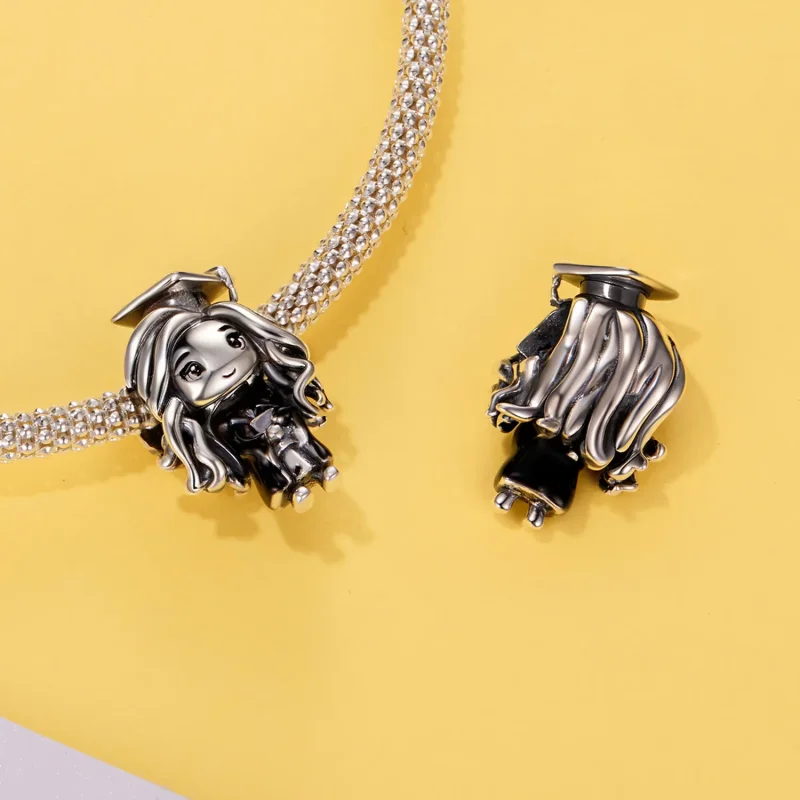 (zdjęcie do) Pandora Style 925 Srebrna Charm z Wizerunkiem Absolwentki - SCC3125 - Wyświetl 4
