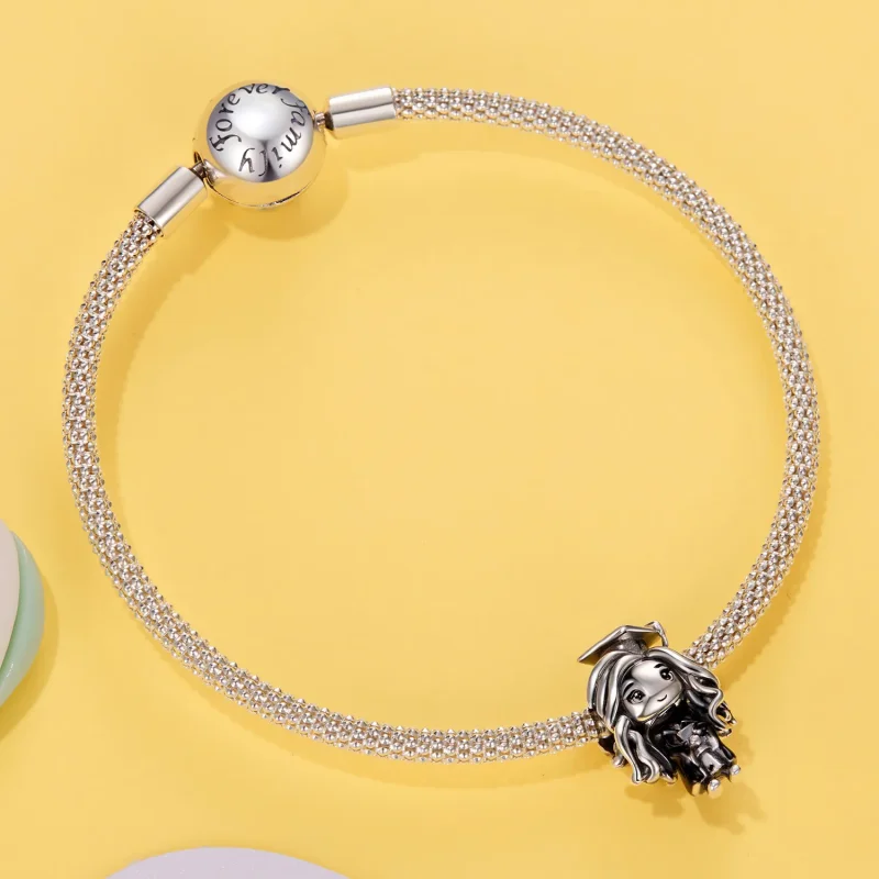 (zdjęcie do) Pandora Style 925 Srebrna Charm z Wizerunkiem Absolwentki - SCC3125 - Wyświetl 5
