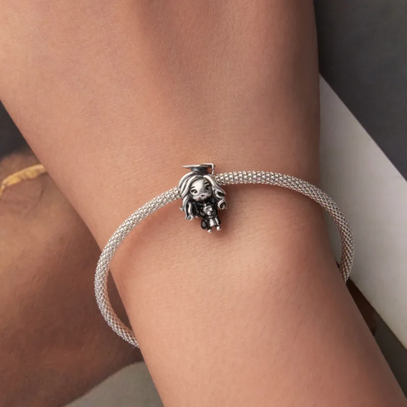 (zdjęcie do) Pandora Style 925 Srebrna Charm z Wizerunkiem Absolwentki - SCC3125 - Wyświetl 6