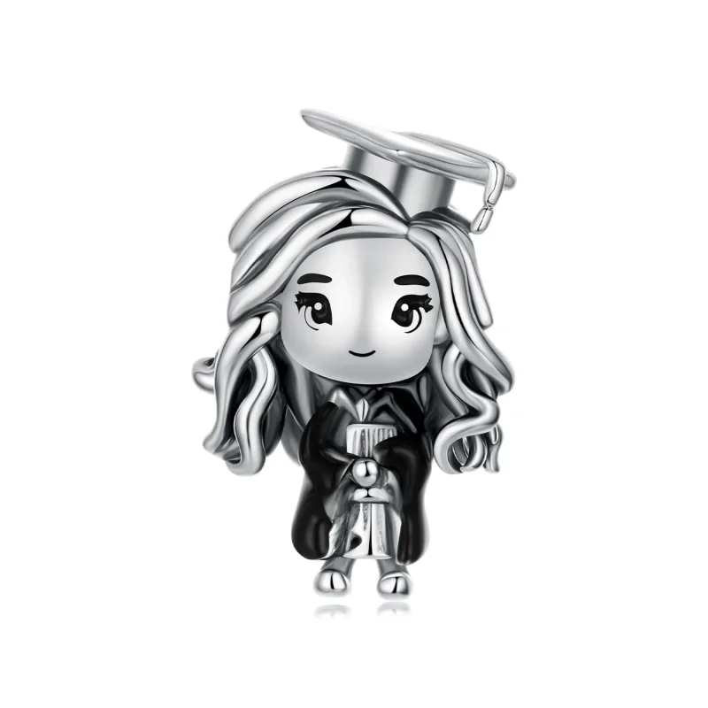 (zdjęcie do) Pandora Style 925 Srebrna Charm z Wizerunkiem Absolwentki - SCC3125