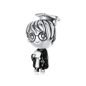(zdjęcie do) Pandora Style 925 Srebrna Sakiewka z Chłopcem Absolwentem - SCC3126