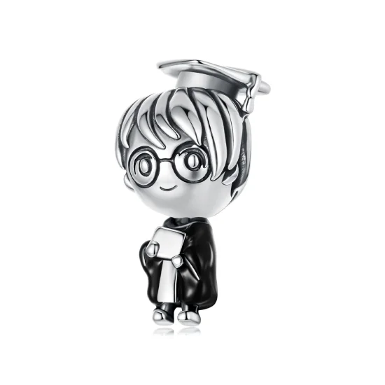 (zdjęcie do) Pandora Style 925 Srebrna Sakiewka z Chłopcem Absolwentem - SCC3126