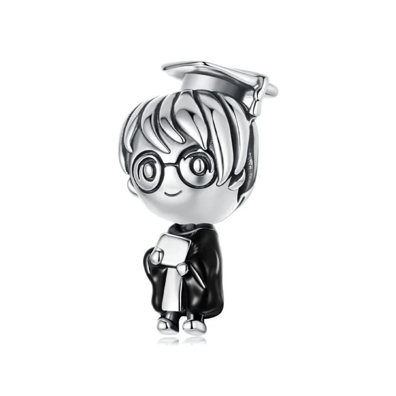 (zdjęcie do) Pandora Style 925 Srebrna Sakiewka z Chłopcem Absolwentem - SCC3126
