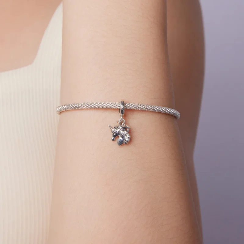 (zdjęcie do) Pandora Style 925 Srebrna Zawieszka z Jednorożcem na Zakończenie Szkoły - SCC312 - Wyświetl 6