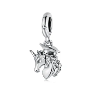 (zdjęcie do) Pandora Style 925 Srebrna Zawieszka z Jednorożcem na Zakończenie Szkoły - SCC3127
