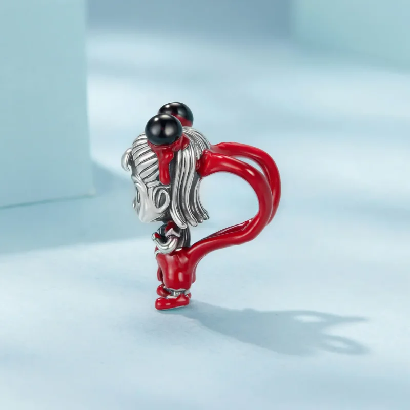 (zdjęcie do) Pandora Style 925 Srebro Próby Oksydowany Koralik Nezha - Emaliowany Amulet Mity - Wyświetl 3
